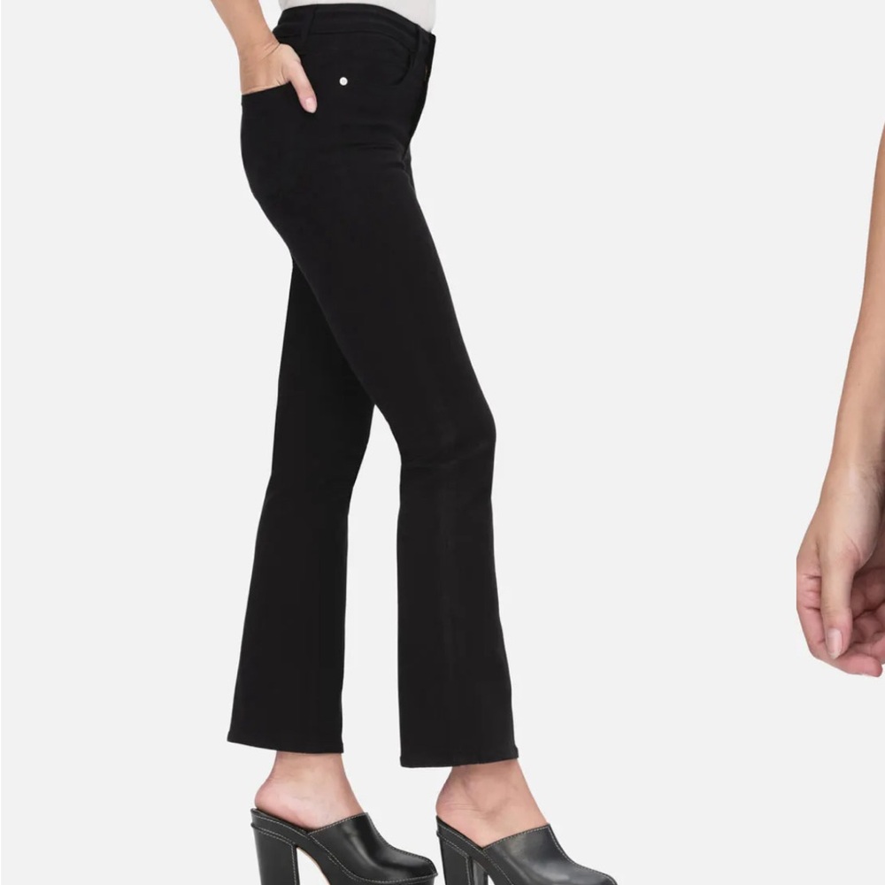 Frame Le Crop Mini Boot jeans Film Noir